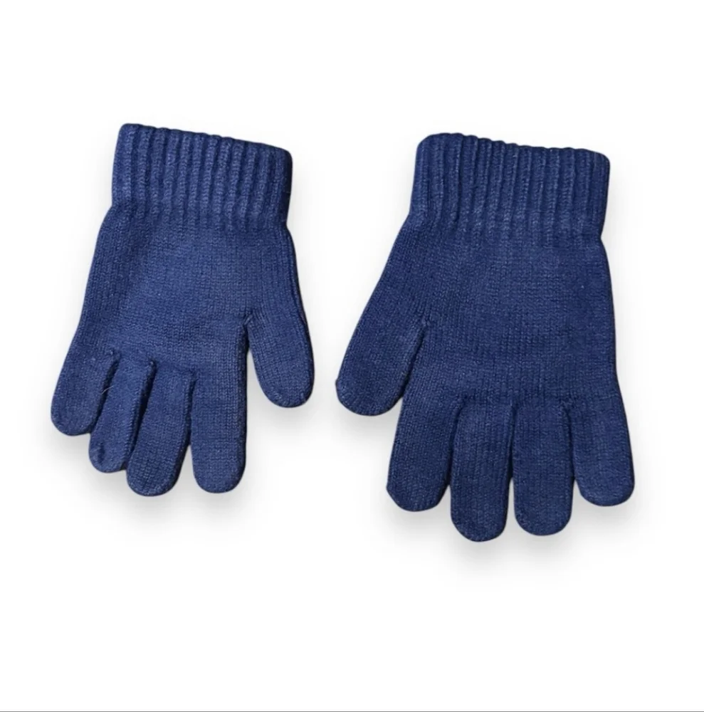 CHELSEA FC Blue Knit Gloves Mittens